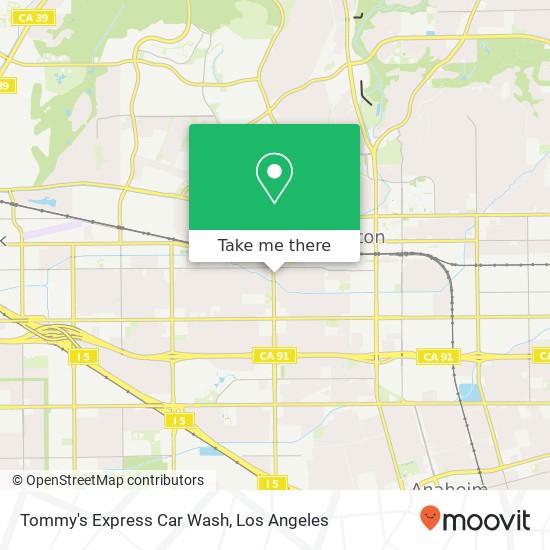 Mapa de Tommy's Express Car Wash