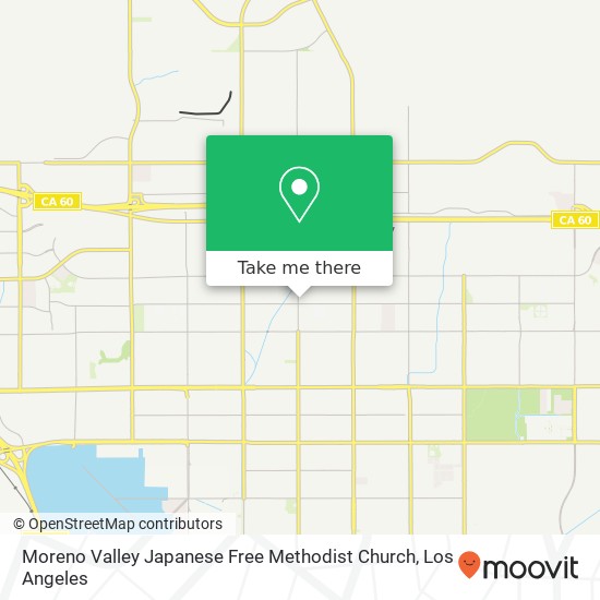Mapa de Moreno Valley Japanese Free Methodist Church