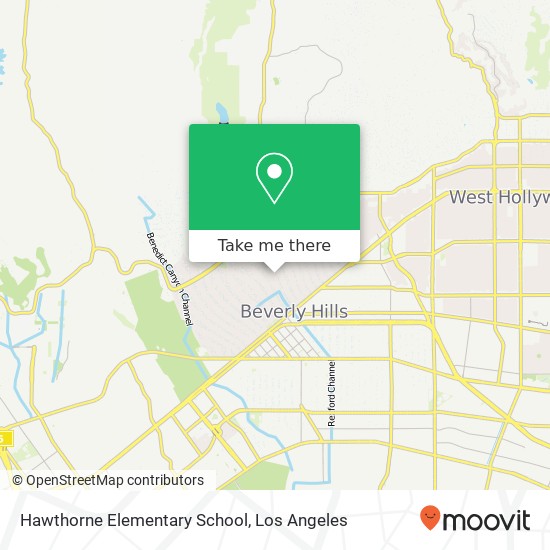 Mapa de Hawthorne Elementary School