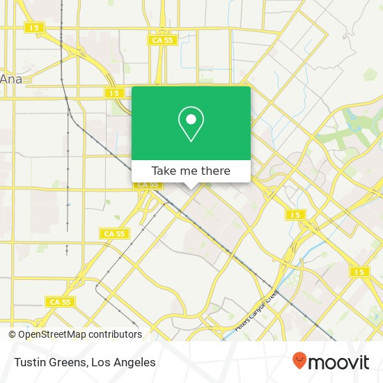 Tustin Greens map