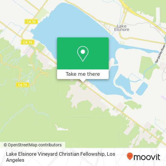 Lake Elsinore Vineyard Christian Fellowship map