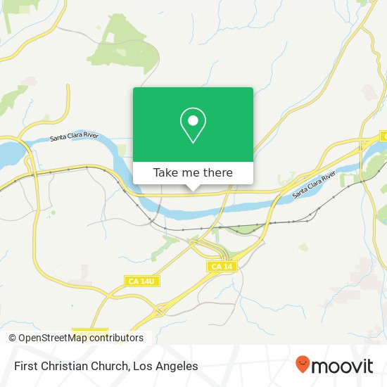 First Christian Church map