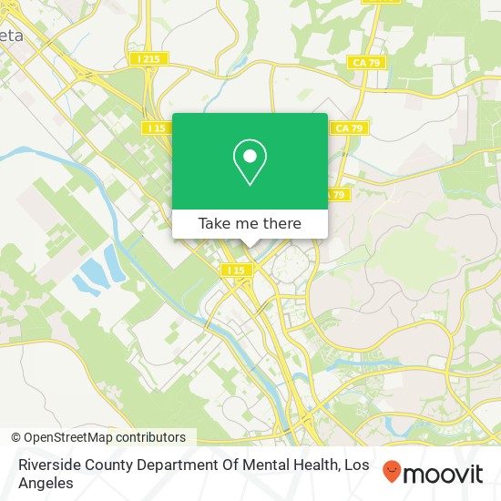 Riverside County Department Of Mental Health map