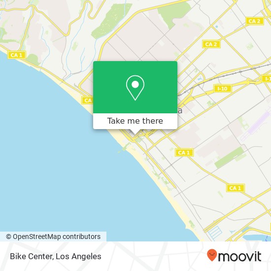 Mapa de Bike Center