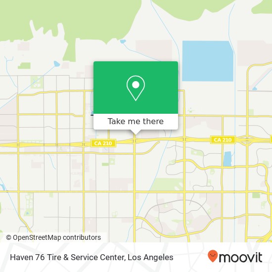 Haven 76 Tire & Service Center map