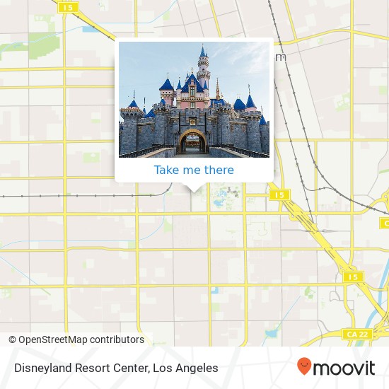Disneyland Resort Center map