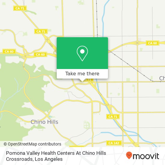 Mapa de Pomona Valley Health Centers At Chino Hills Crossroads