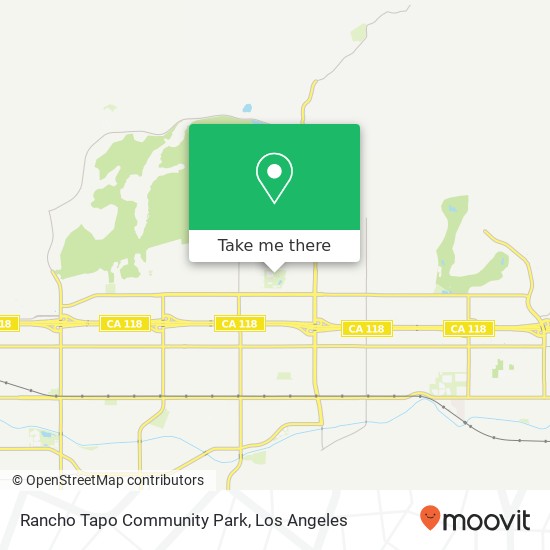 Rancho Tapo Community Park map