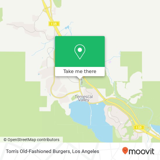 Mapa de Tom's Old-Fashioned Burgers