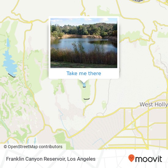 Franklin Canyon Reservoir map