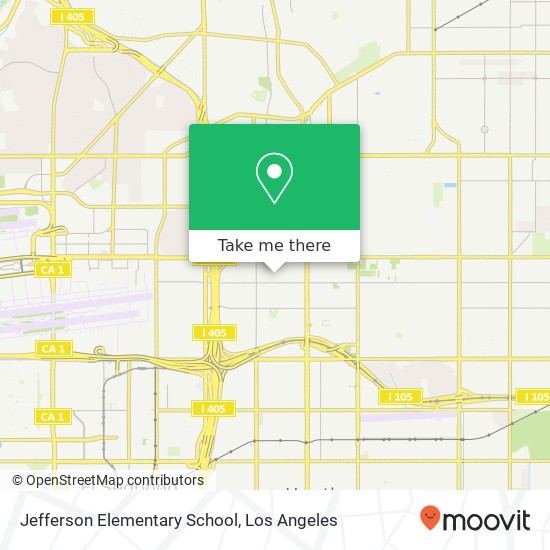 Mapa de Jefferson Elementary School