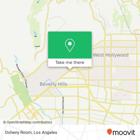 Doheny Room map