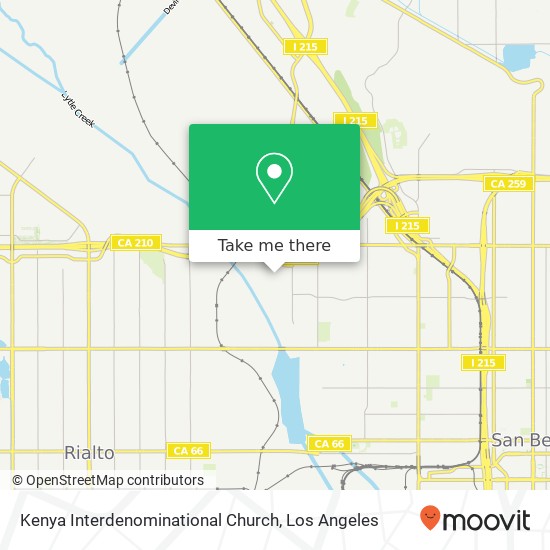 Mapa de Kenya Interdenominational Church