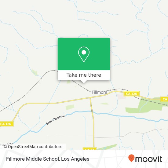 Mapa de Fillmore Middle School