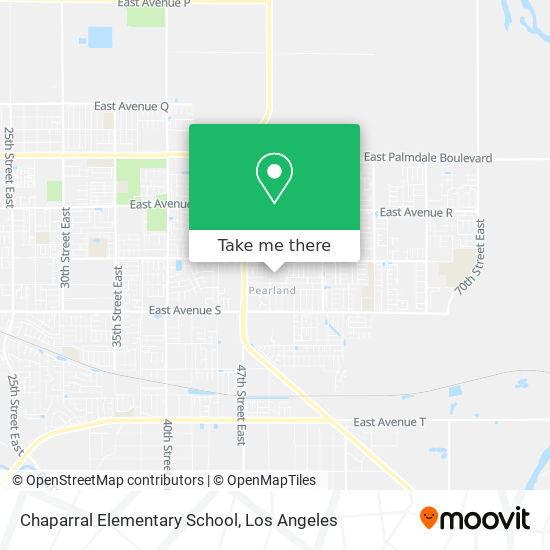 Mapa de Chaparral Elementary School