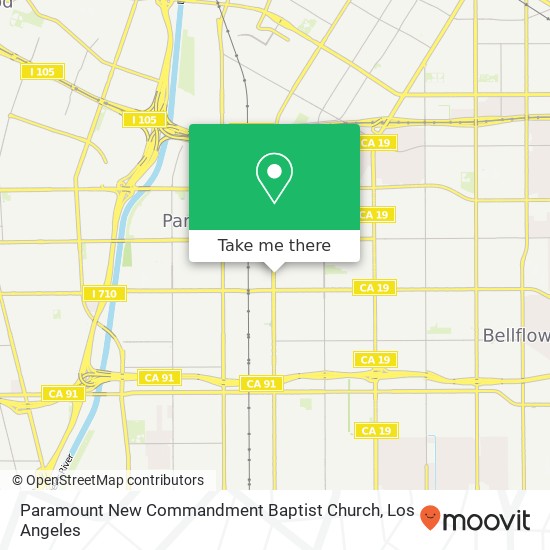 Paramount New Commandment Baptist Church map