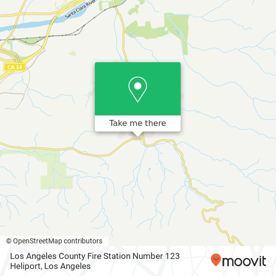 Los Angeles County Fire Station Number 123 Heliport map