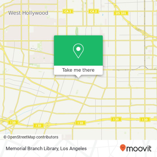 Memorial Branch Library map