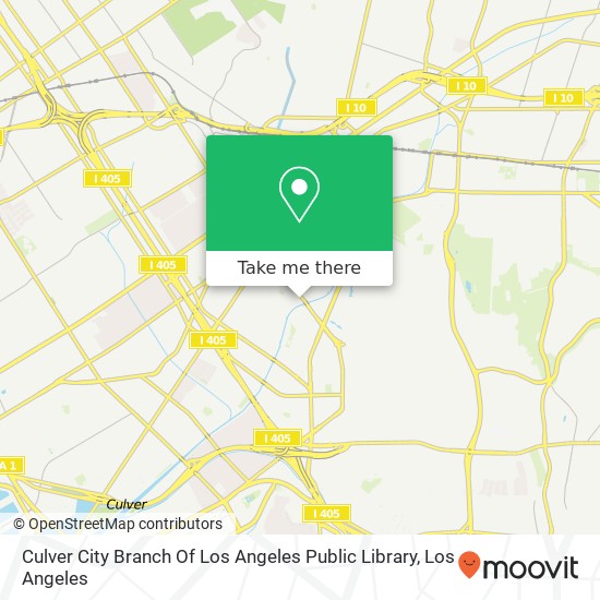 Culver City Branch Of Los Angeles Public Library map