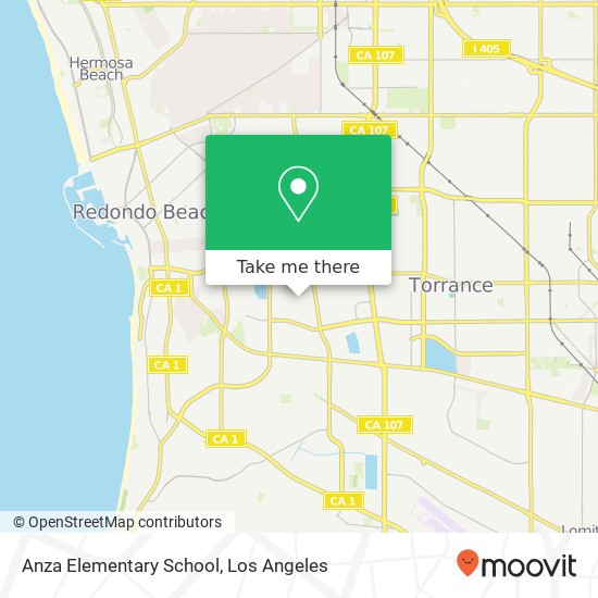 Anza Elementary School map