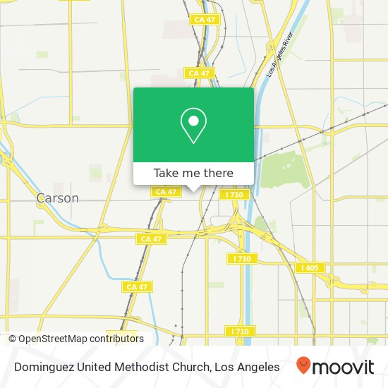 Dominguez United Methodist Church map