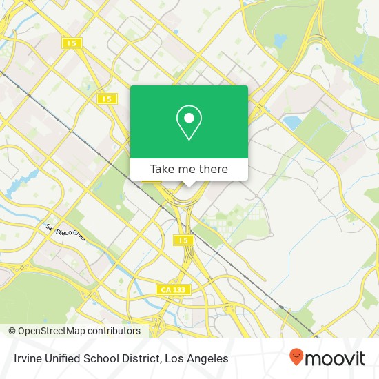 Mapa de Irvine Unified School District