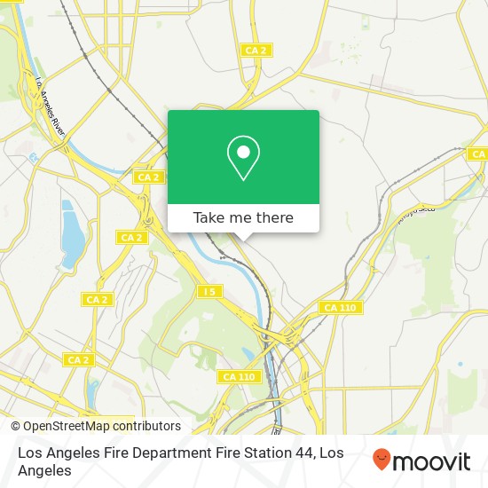 Los Angeles Fire Department Fire Station 44 map