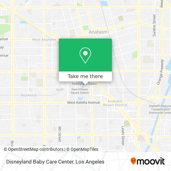 Disneyland Baby Care Center map