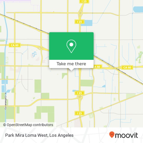 Mapa de Park Mira Loma West