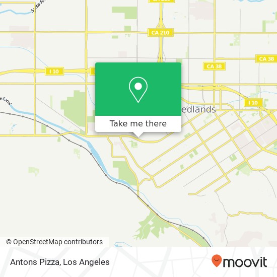 Antons Pizza map