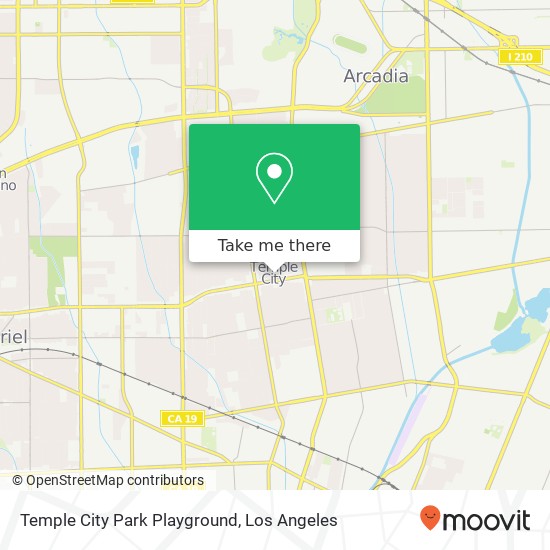 Temple City Park Playground map