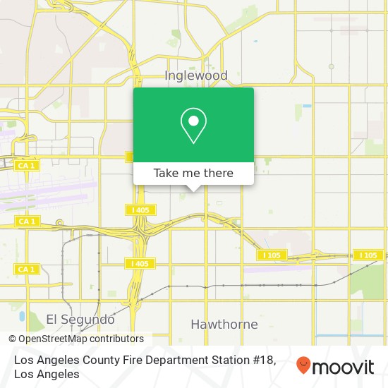 Los Angeles County Fire Department Station #18 map