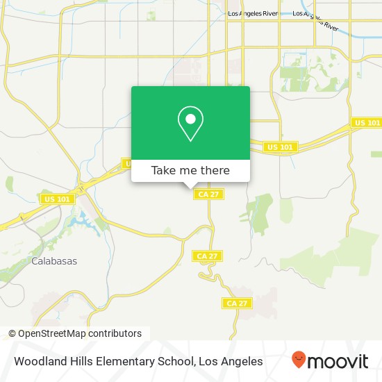 Woodland Hills Elementary School map