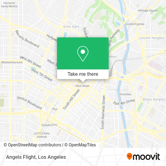 Angels Flight map