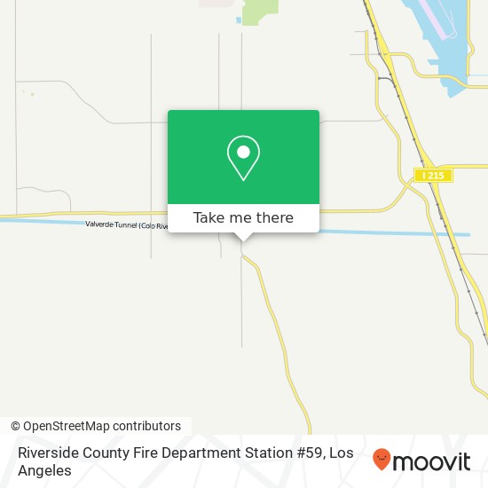 Riverside County Fire Department Station #59 map