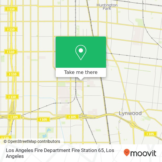 Mapa de Los Angeles Fire Department Fire Station 65