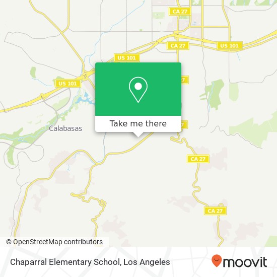 Mapa de Chaparral Elementary School