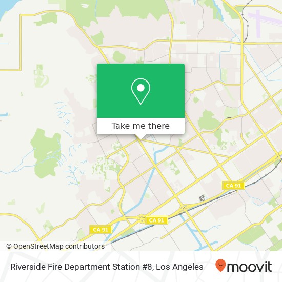 Mapa de Riverside Fire Department Station #8