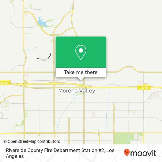 Riverside County Fire Department Station #2 map