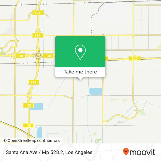 Santa Ana Ave / Mp 528.2 map