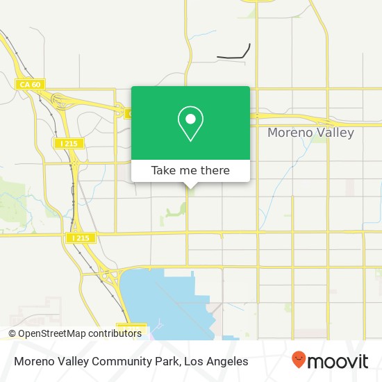 Moreno Valley Community Park map