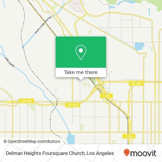 Delman Heights Foursquare Church map