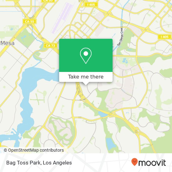 Bag Toss Park map