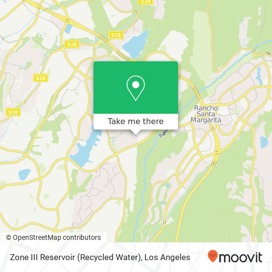 Mapa de Zone III Reservoir (Recycled Water)