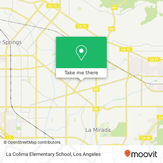 La Colima Elementary School map