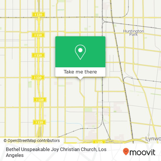 Mapa de Bethel Unspeakable Joy Christian Church