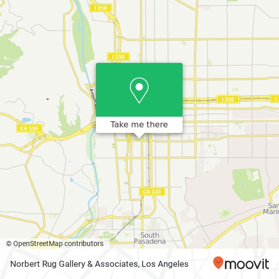 Mapa de Norbert Rug Gallery & Associates