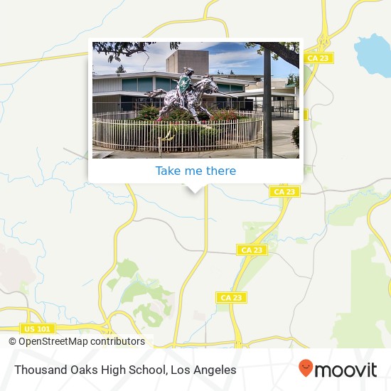 Mapa de Thousand Oaks High School