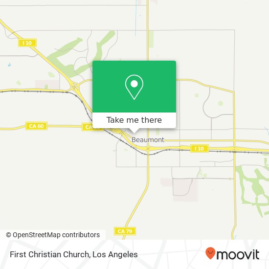 First Christian Church map