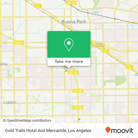 Gold Trails Hotel And Mercantile map